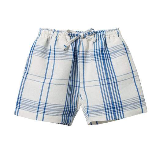 Rafferty Linen Shorts / Clyde Check