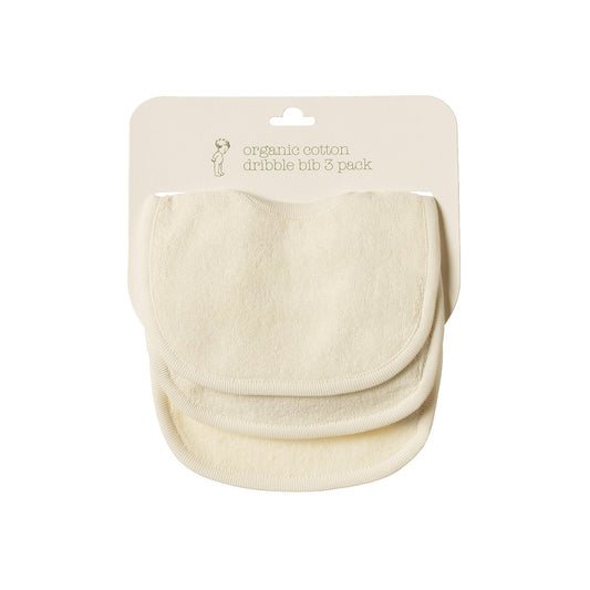 Dribble Bib Pack of 3 / Natural