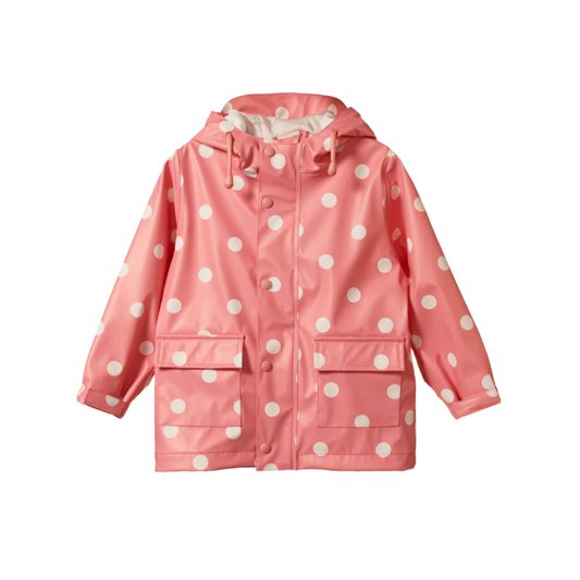 Raincoat / Rose Polka Dot