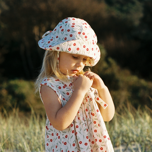Muslin Sunhat / Joiette Print