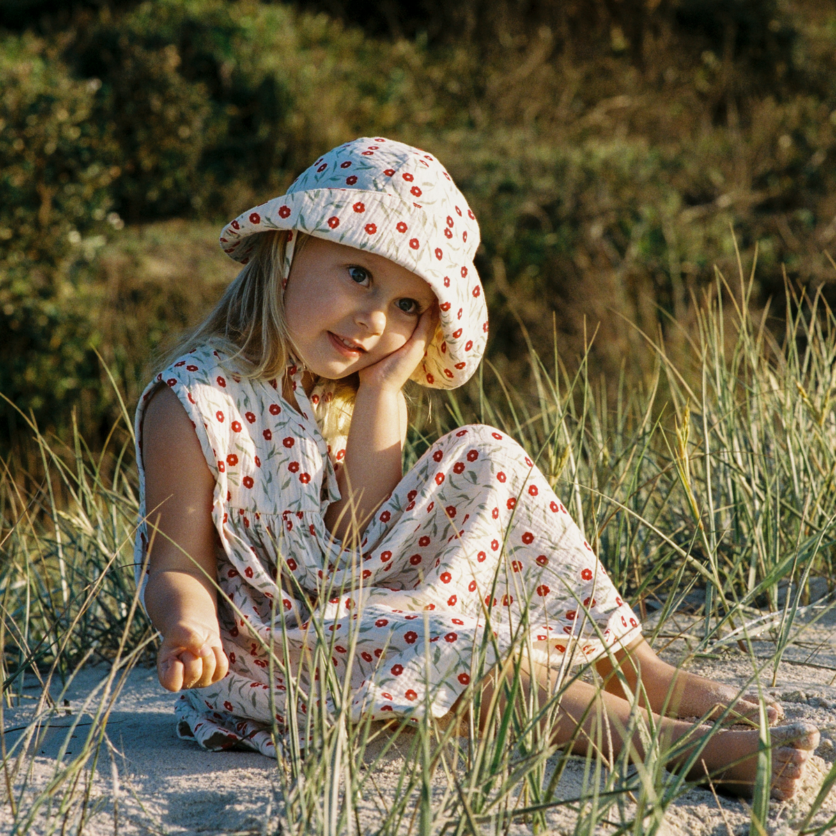 Muslin Sunhat / Joiette Print