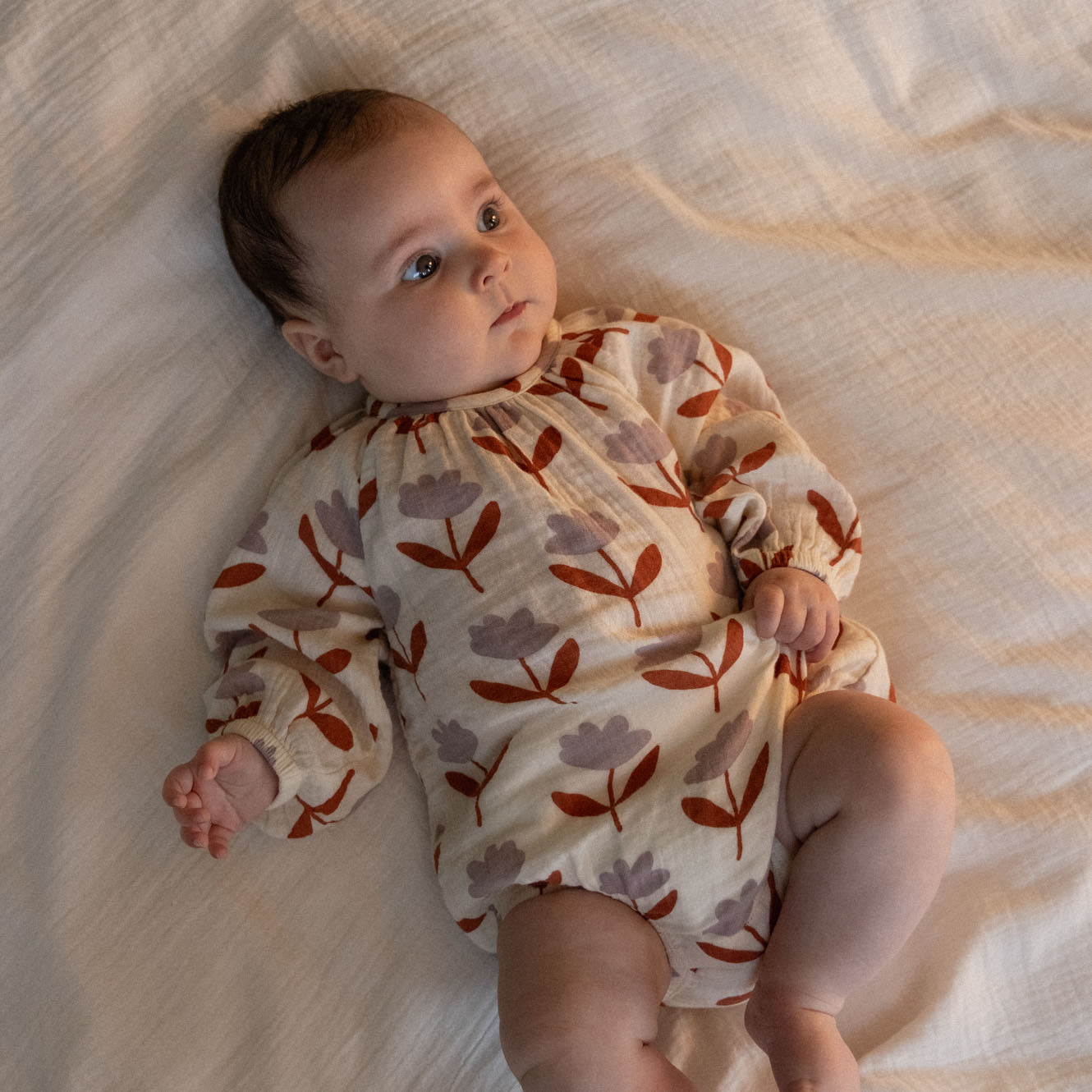 Meadow Bodysuit Muslin / Fleurette Print