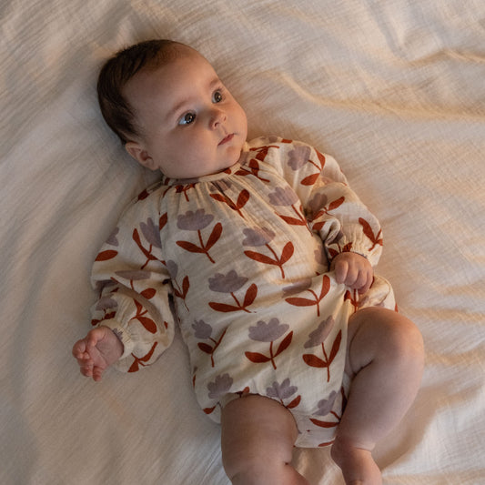 Meadow Bodysuit Muslin / Fleurette Print