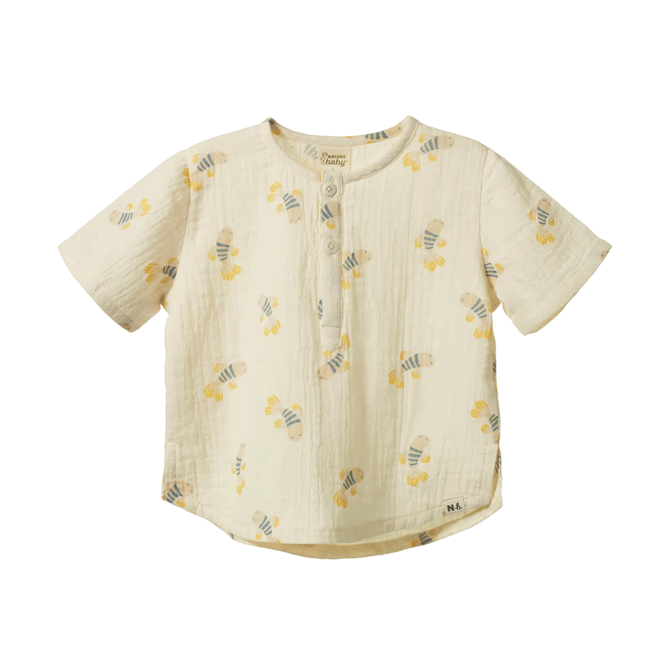 Short Sleeve Caravan Shirt / Fish Fable Print