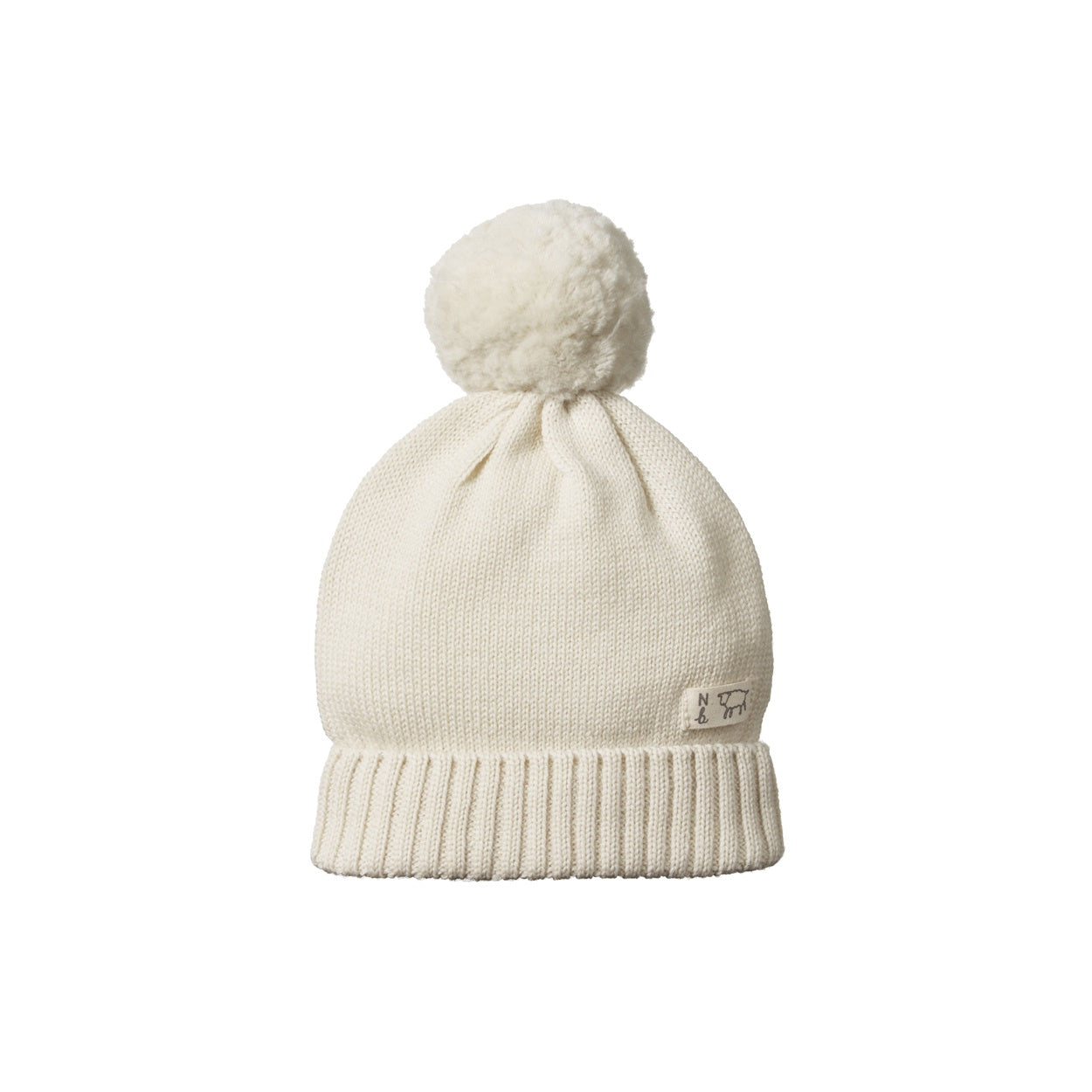 Alpine Pom Pom Beanie / Natural