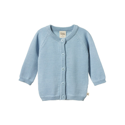 Merino Knit Cardigan / Celestial Blue