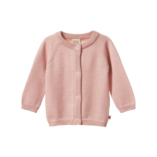 Merino Knit Cardigan / Rose Dust