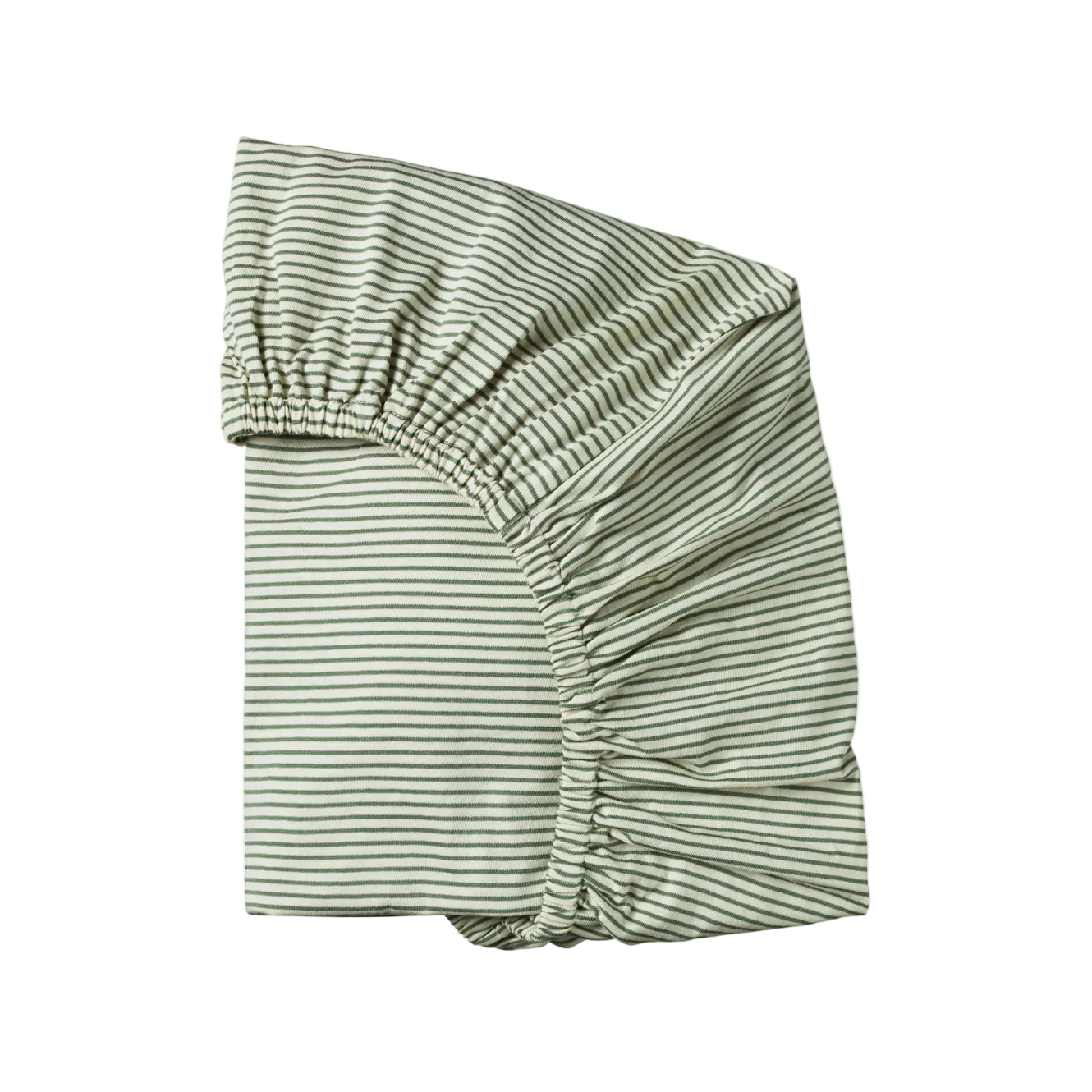 Fitted Cotton Sheet / Nettle Pinstripe