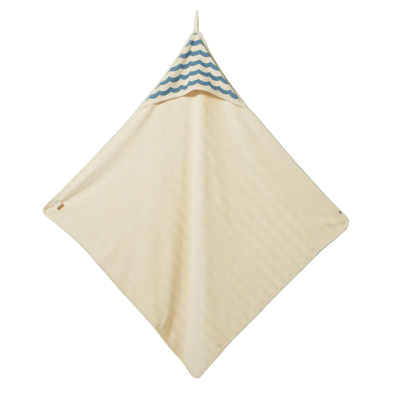 Organic Cotton Hooded Towel / Waves Print