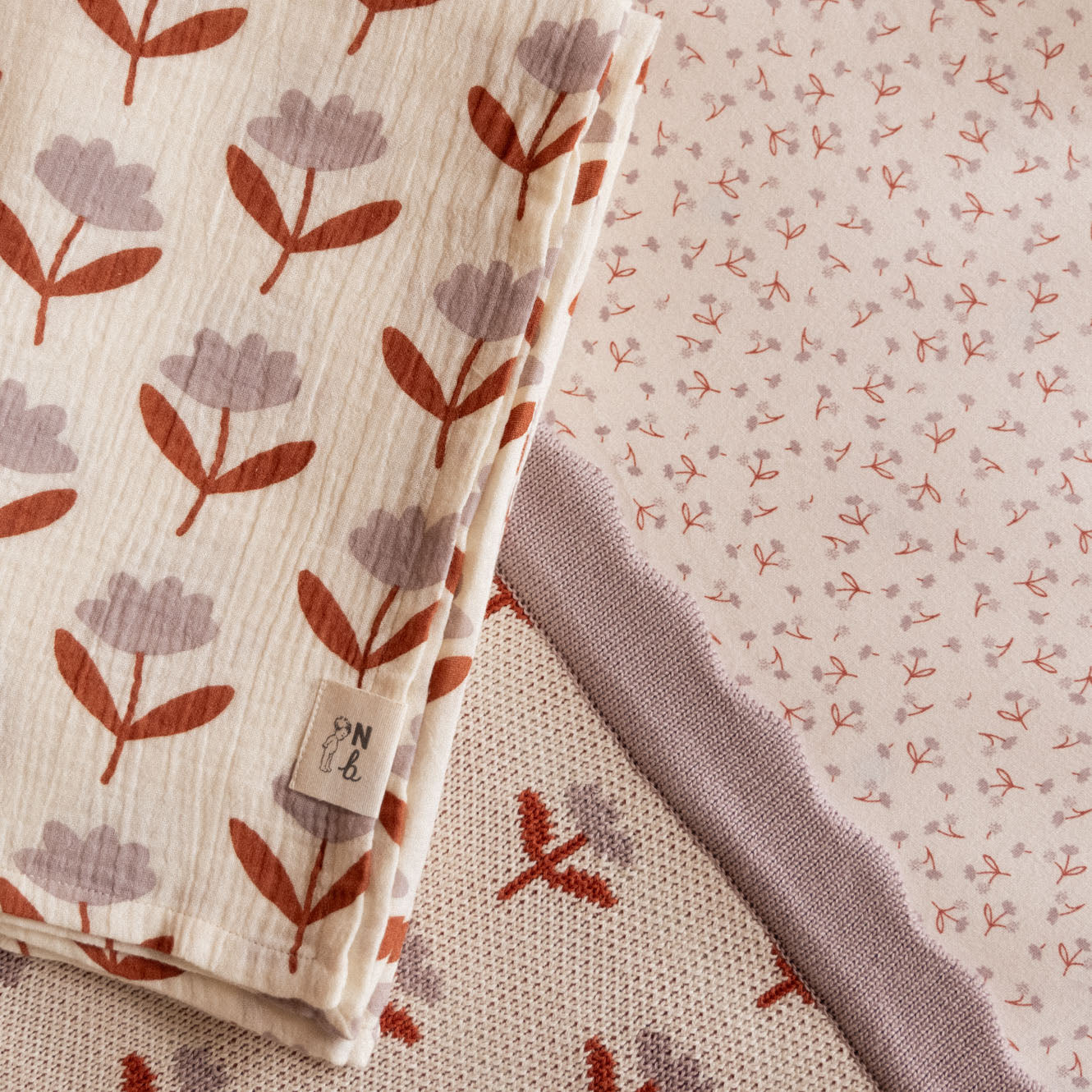 Muslin Wrap / Fleurette Print
