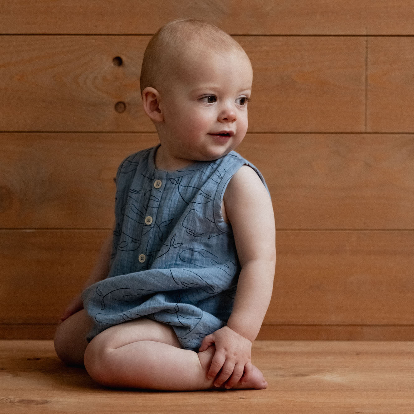 Cedar Suit Muslin / Blue Whale