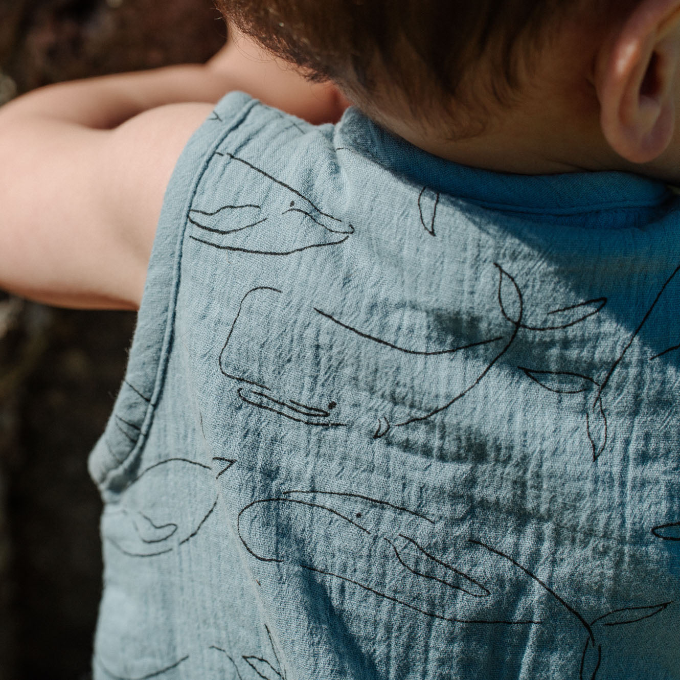 Cedar Suit Muslin / Blue Whale