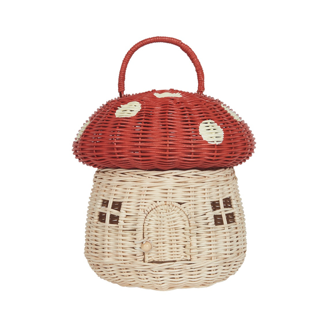 Mushroom Basket / Red