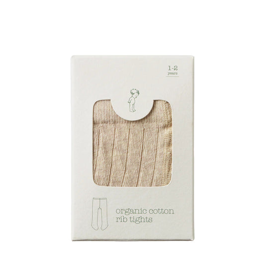 Organic Cotton Tights / Oatmeal Marl