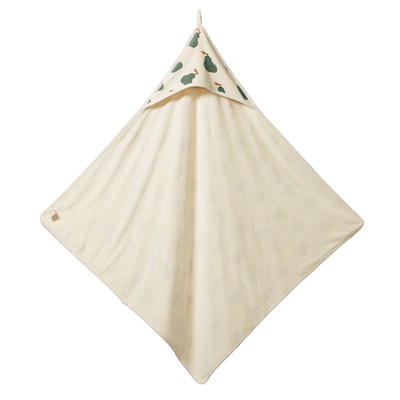 Organic Cotton Hooded Towel / Pear