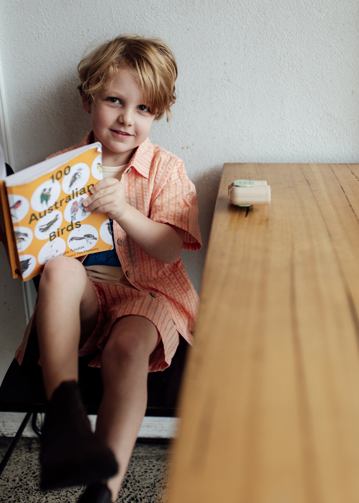 Cantaloupe Button Down Short Sleeve Shirt