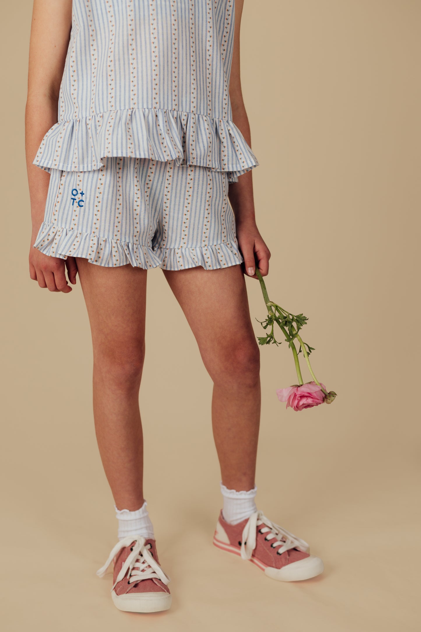 Peaches Boxy Frill Singlet
