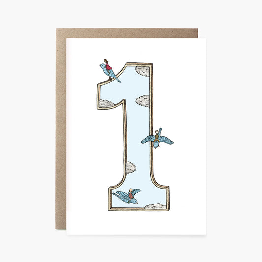 Greeting Card / One Birds