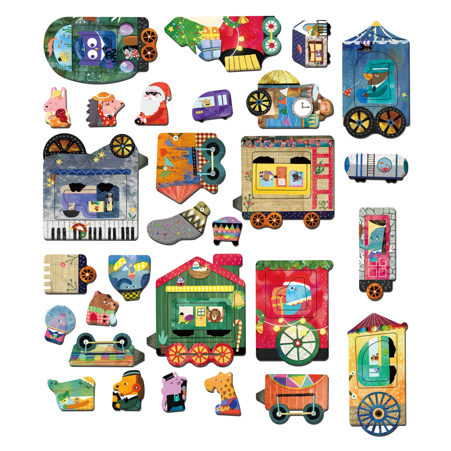 Magnetic Puzzle Box / Trains