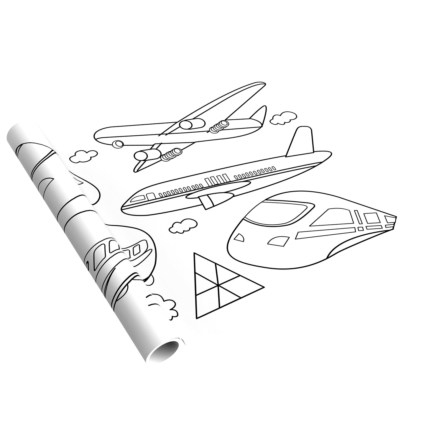 Giant Colouring Scroll / Vehicles