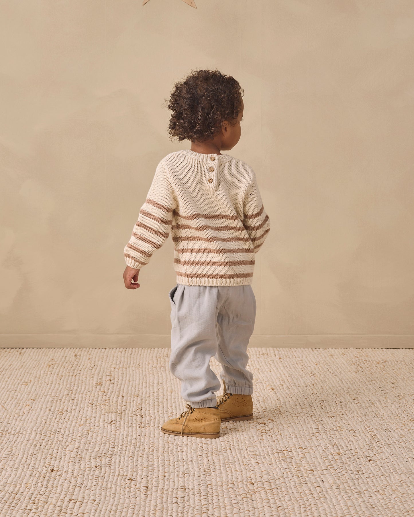 Almond Stripe Rex Sweater