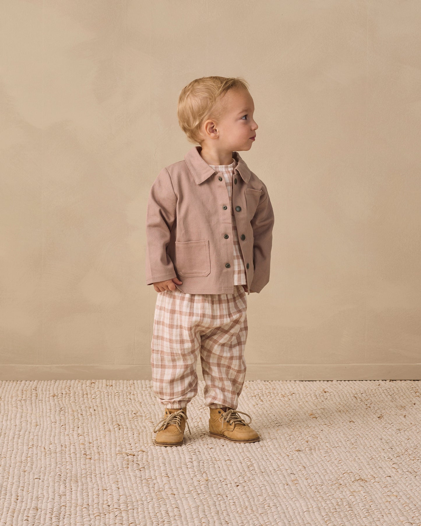 Rustic Plaid Woven Pant