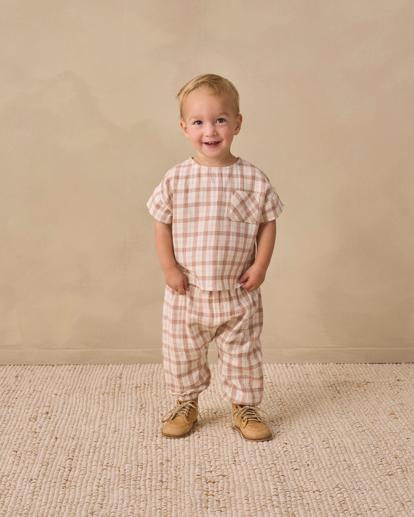 Rustic Plaid Woven Pant