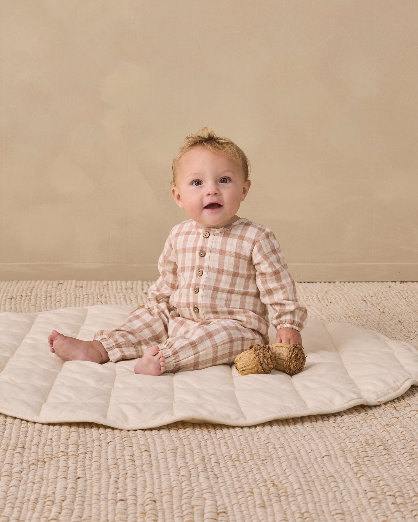 Rustic Plaid Woven Jumpsuit