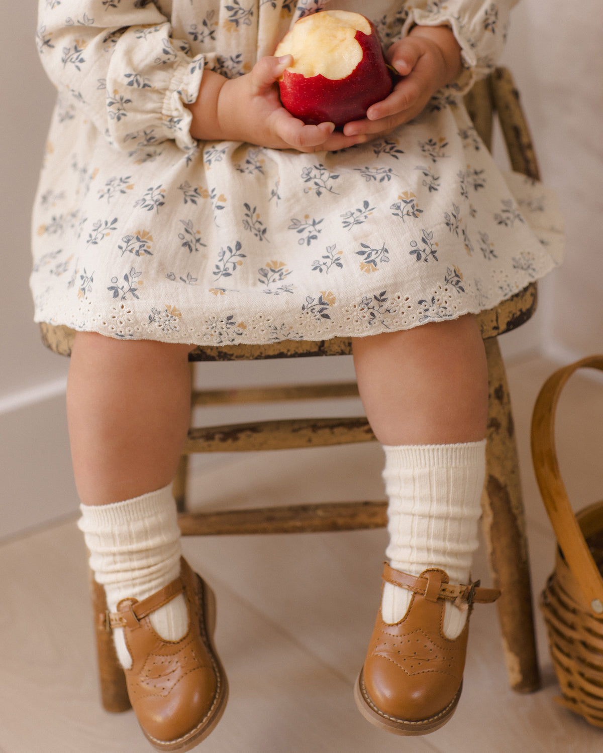 French Floral Long Sleeve Isla Dress