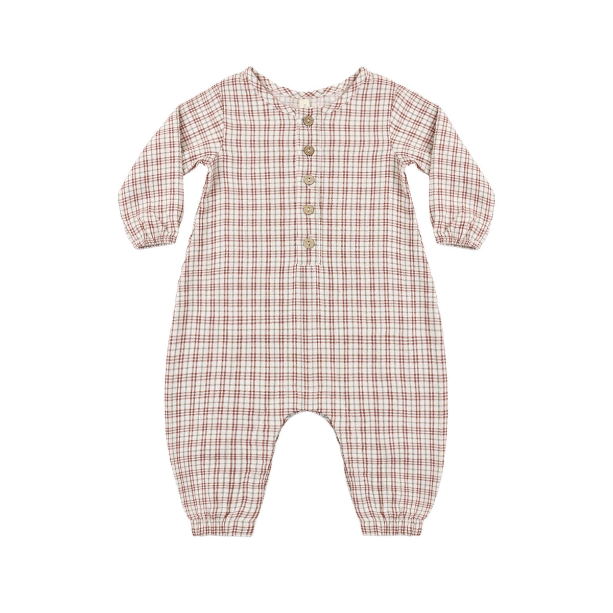 Christmas Plaid Woven Jumpsuit