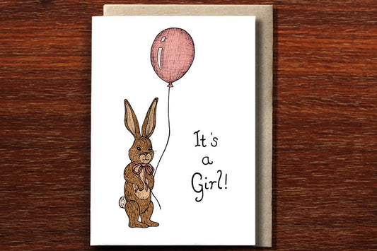 Greeting Card / Rabbit Baby Girl