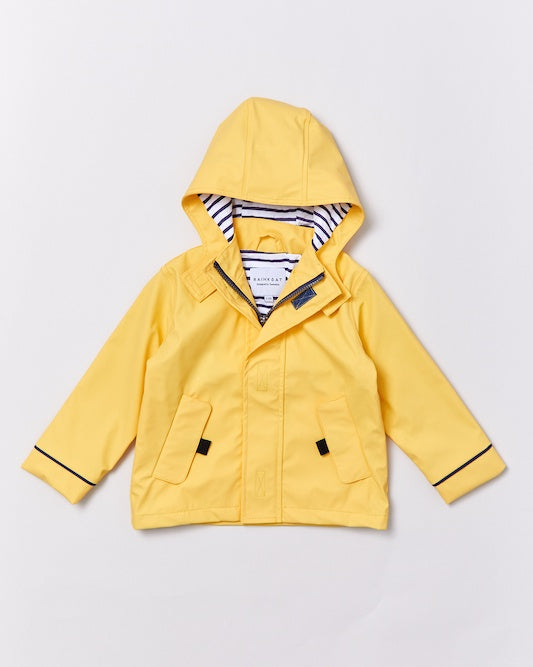 Stripy Sailor Raincoat / Lemon