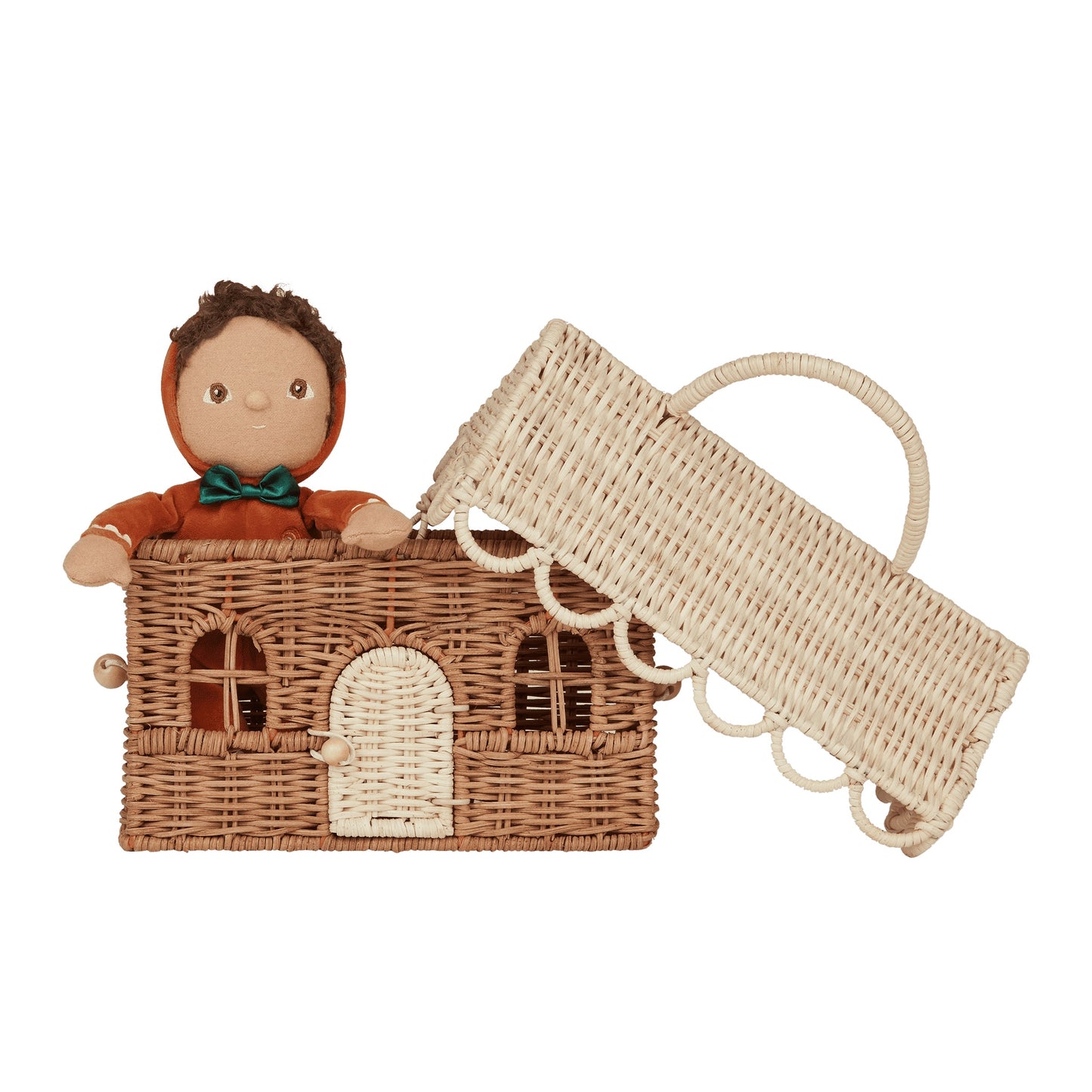 Rattan Gingerbread Casa Clutch