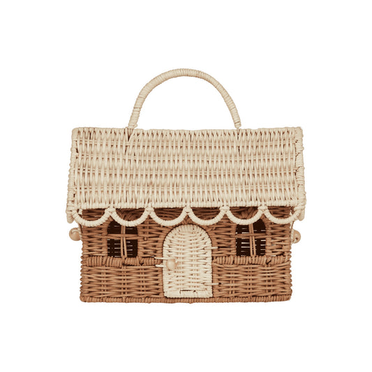 Rattan Gingerbread Casa Clutch