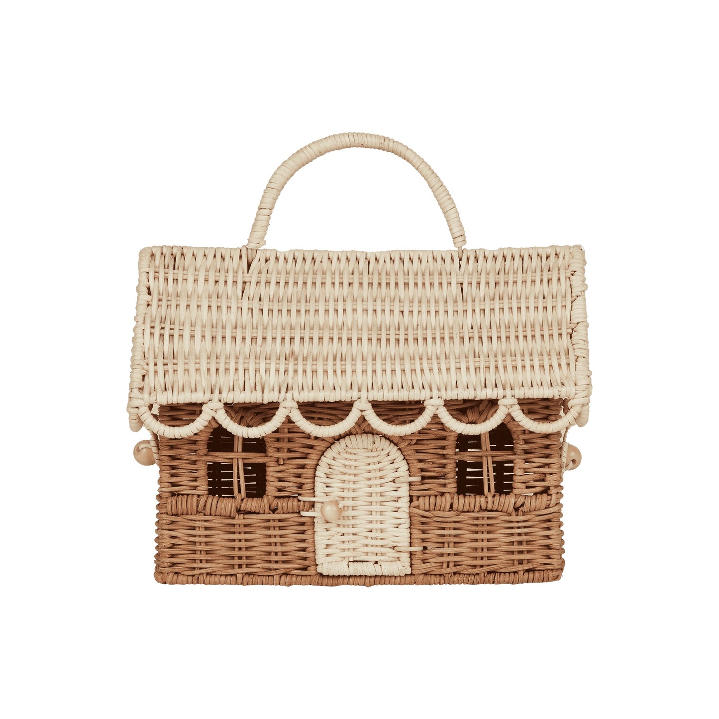 Rattan Gingerbread Casa Clutch