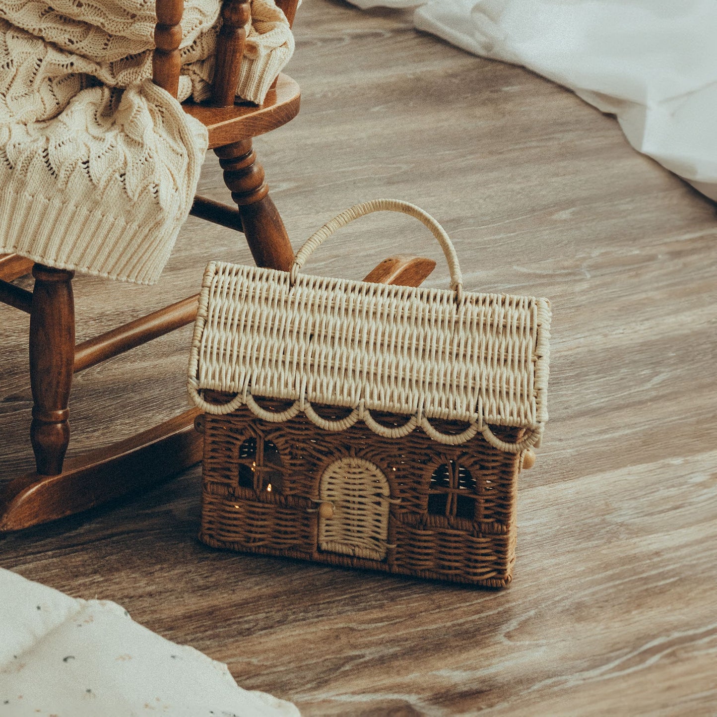 Rattan Gingerbread Casa Clutch