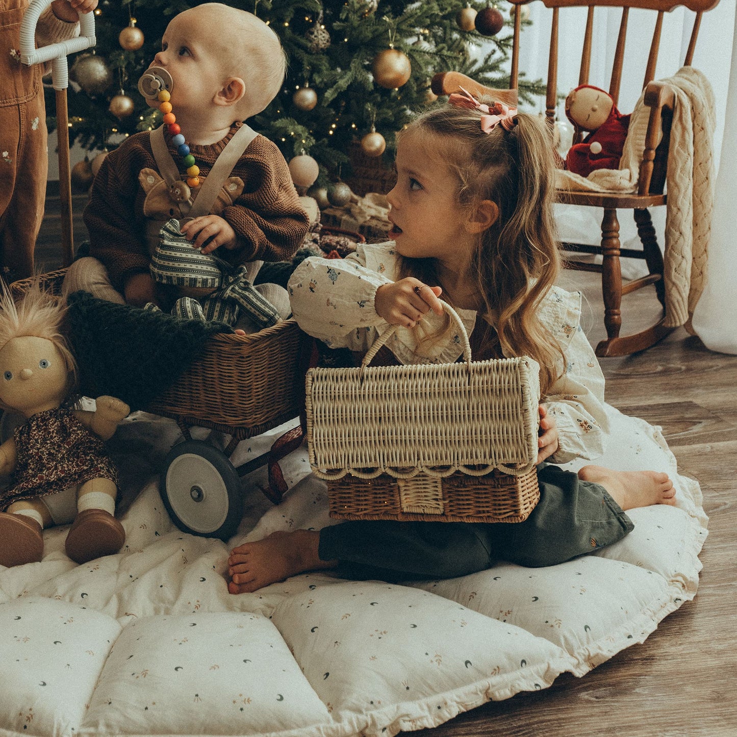 Rattan Gingerbread Casa Clutch