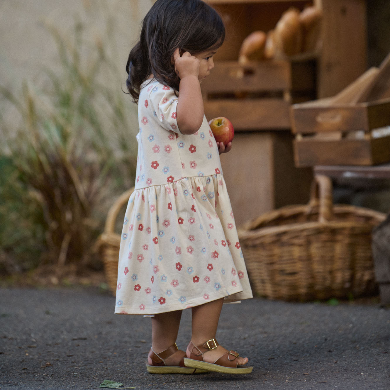 Saturday Dress / Petite Flora Stamp