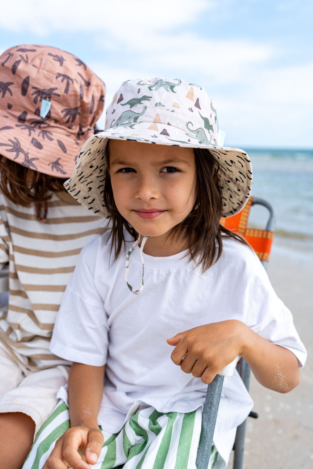 Dino Delight Wide Brim Bucket Hat