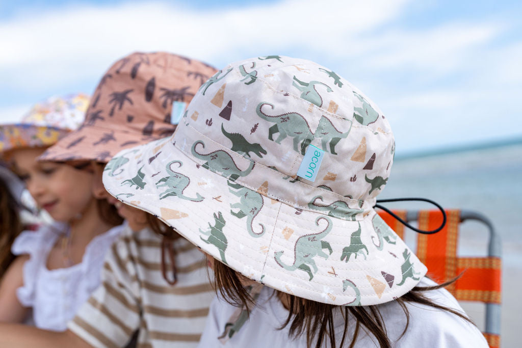 Dino Delight Wide Brim Bucket Hat