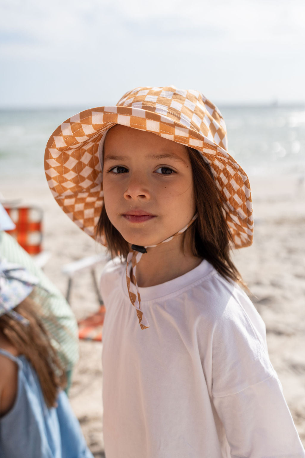 Checkmate Wide Brim Bucket Hat