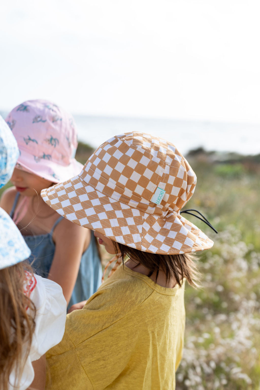 Checkmate Wide Brim Bucket Hat