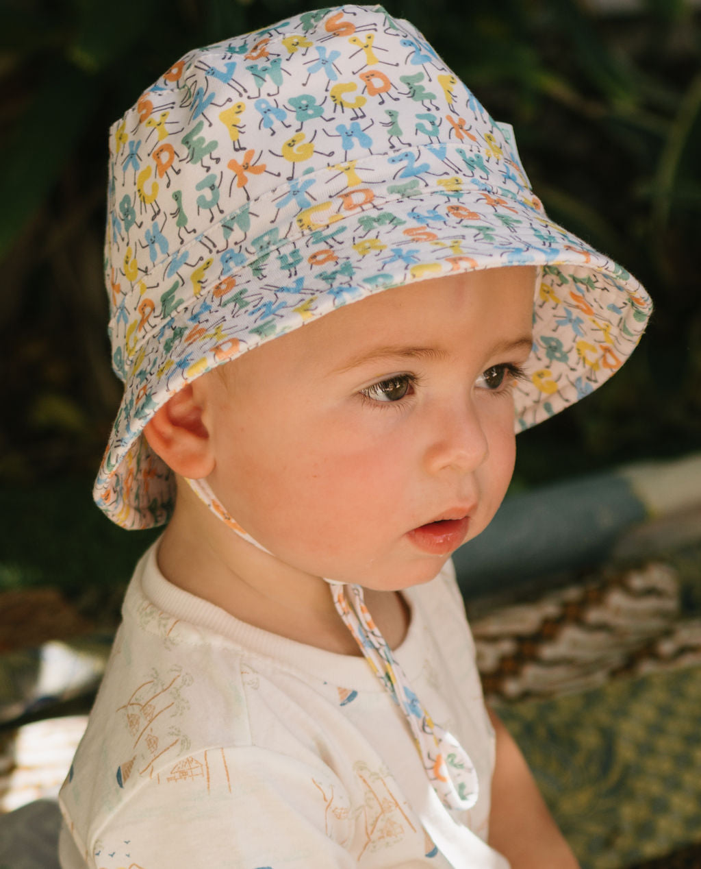ABC's Stretch Cotton Wide Brim Sunhat