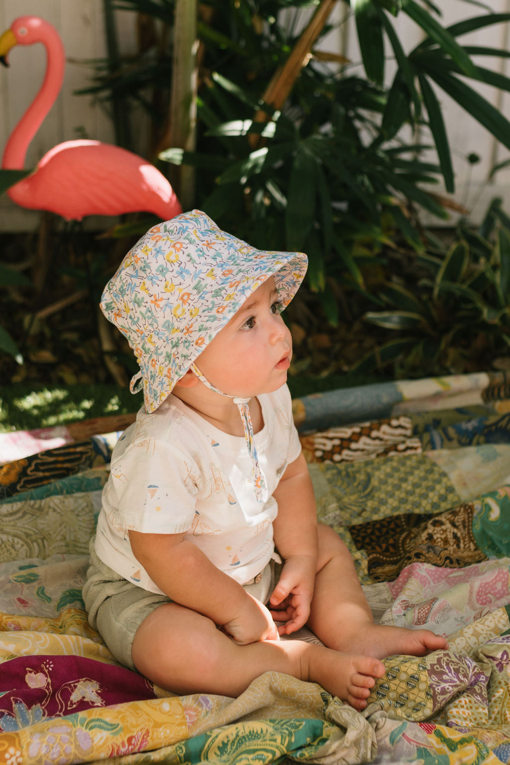 ABC's Stretch Cotton Wide Brim Sunhat