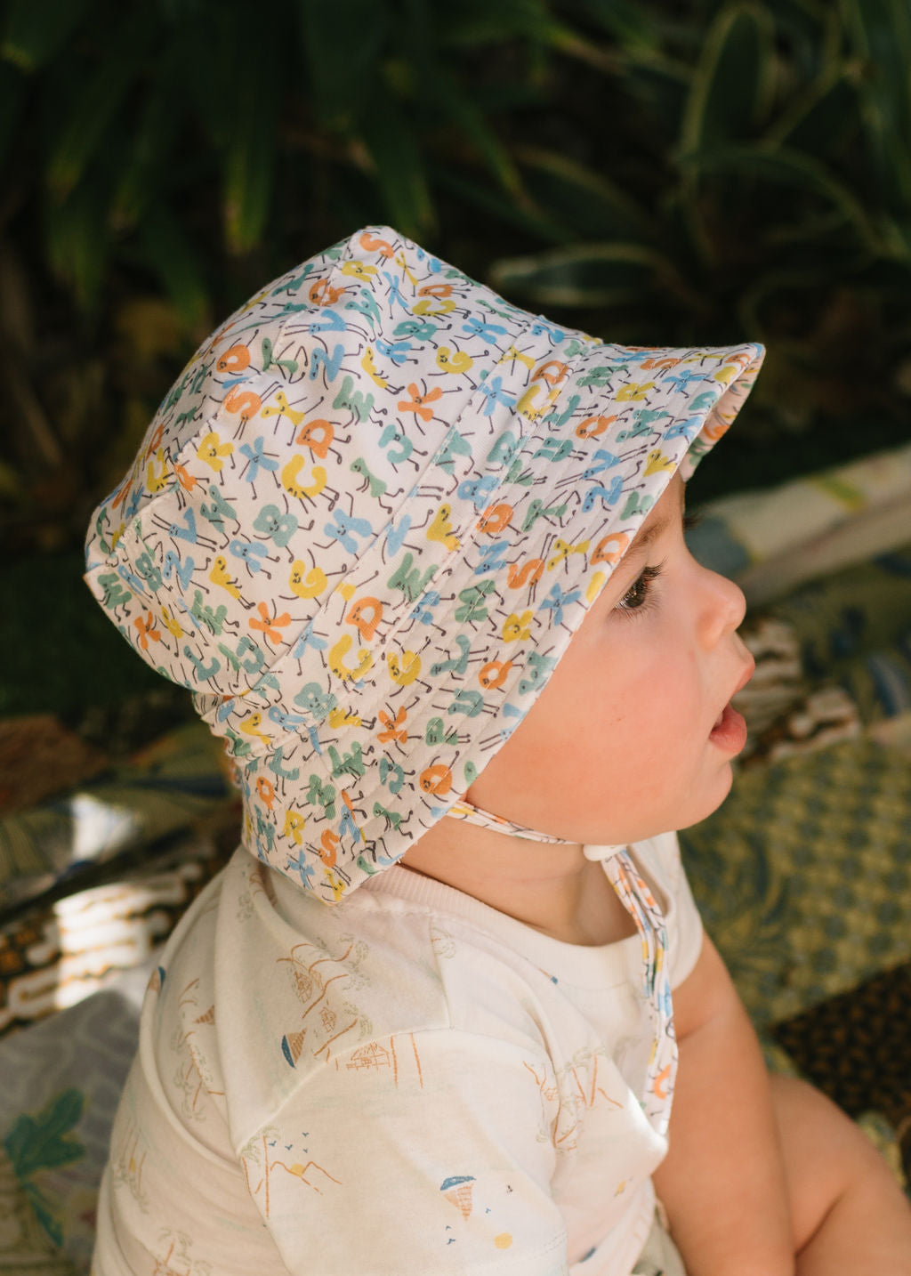 ABC's Stretch Cotton Wide Brim Sunhat