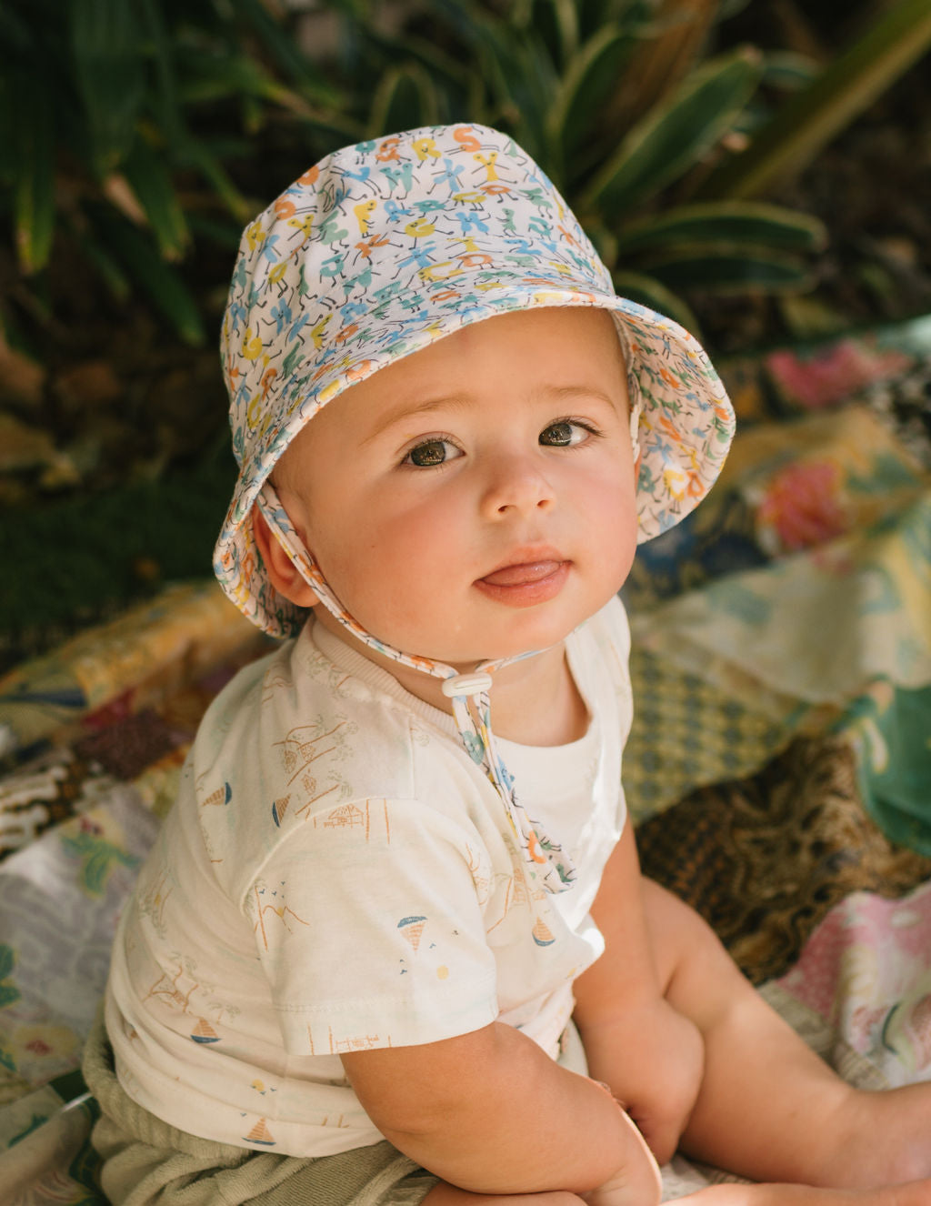 ABC's Stretch Cotton Wide Brim Sunhat