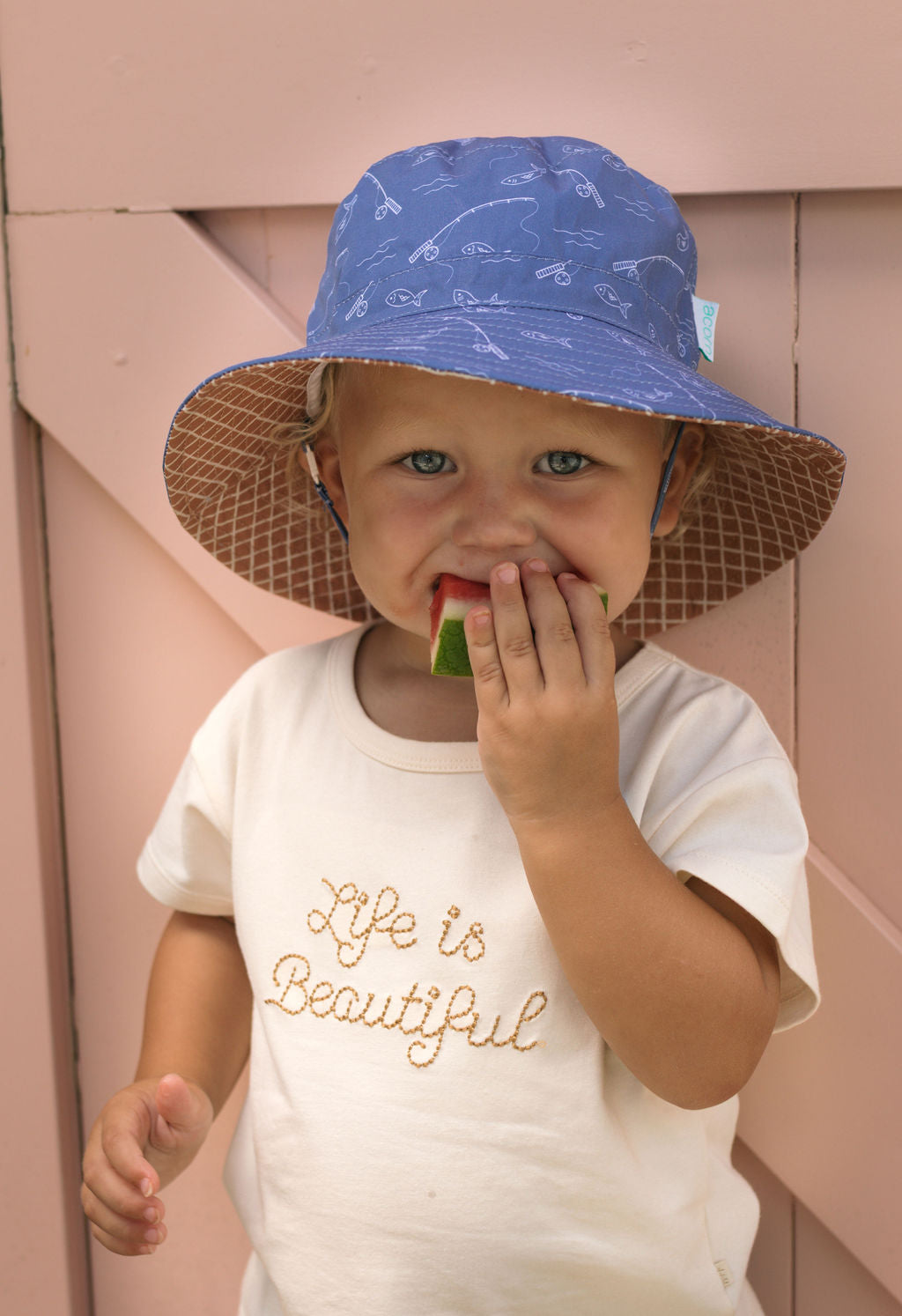 Gone Fishing Wide Brim Bucket Hat