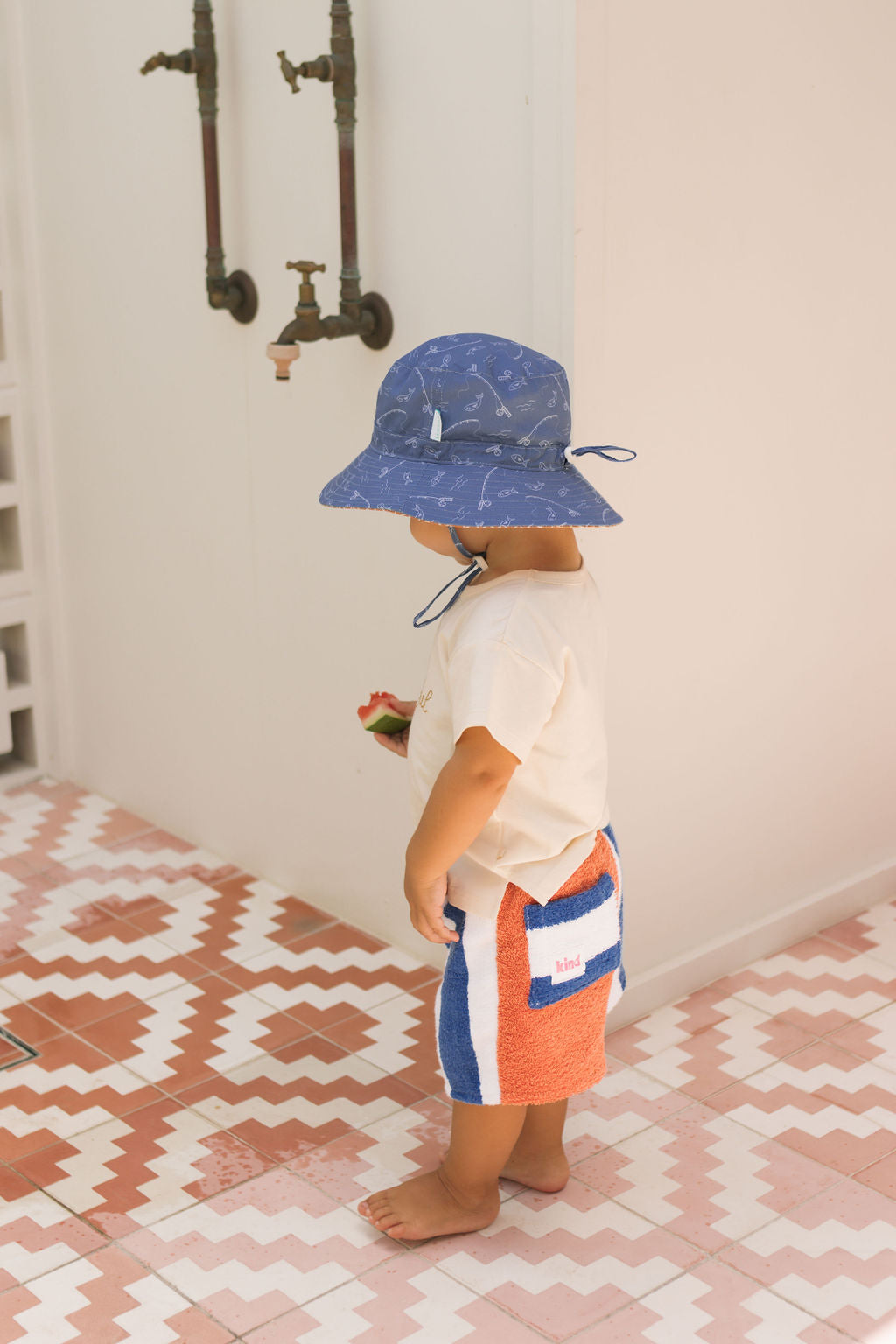 Gone Fishing Wide Brim Bucket Hat