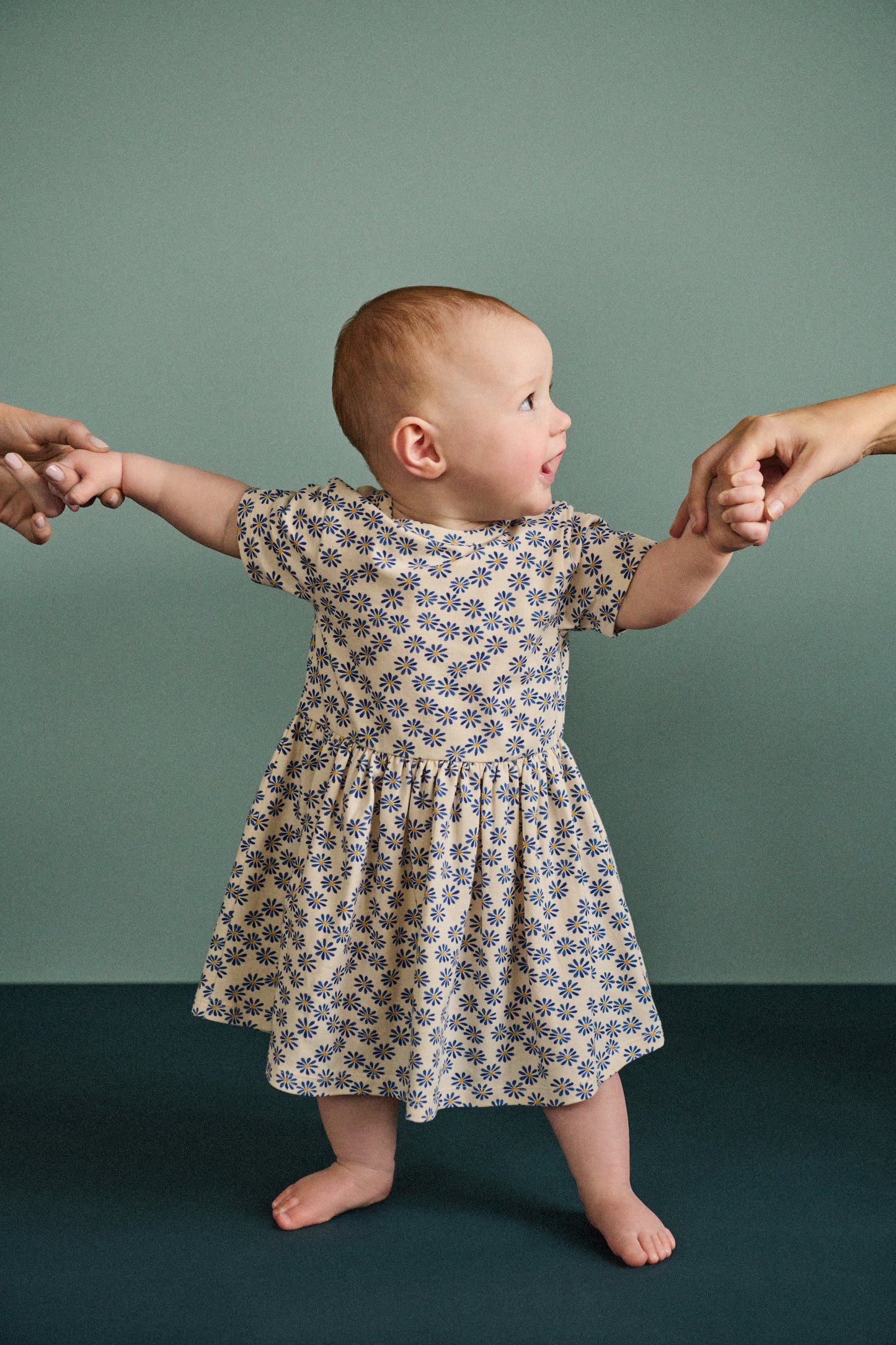 Saturday Dress / Daisy Daze Meadow Print