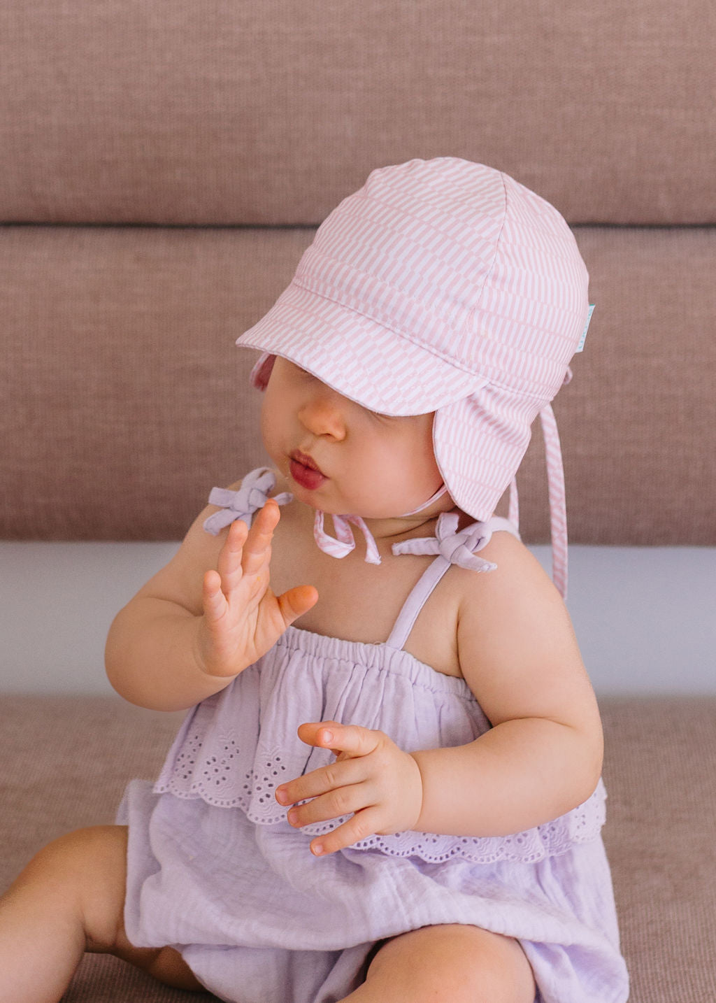 Pink Sprinkle Flap Hat